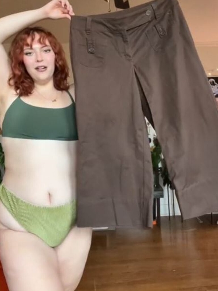 The pants are apparently a must-have 2024 item. Picture: TikTok/luvjessicablair