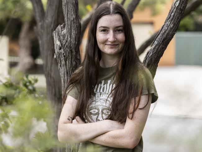 Ellen Magarry (18), a Yeronga State High School graduating Year 12 student, has been offered and accepted an early place in Griffith UniversityÃ¢â¬â¢s Bachelor of Forensic Science, and Bachelor of Criminology and Criminal Justice, double degree.Picture: Matthew Poon