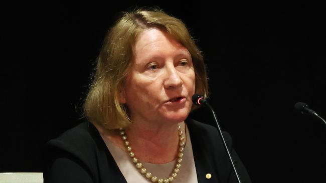 Ms Catherine Holmes AC SC Royal Commissioner, said there’d be a sealed section in the Robodebt report. Picture: Liam Kidston