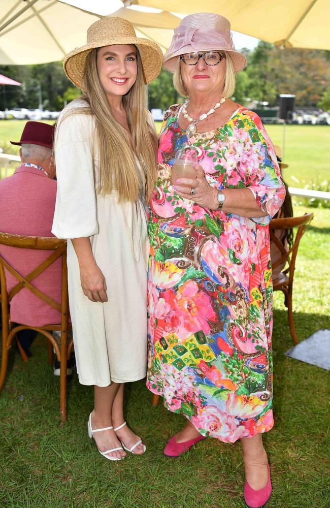 Kimberlea Krause and Robyn Kildey at the Polo &amp; Provedores, Noosa. Picture Patrick Woods.