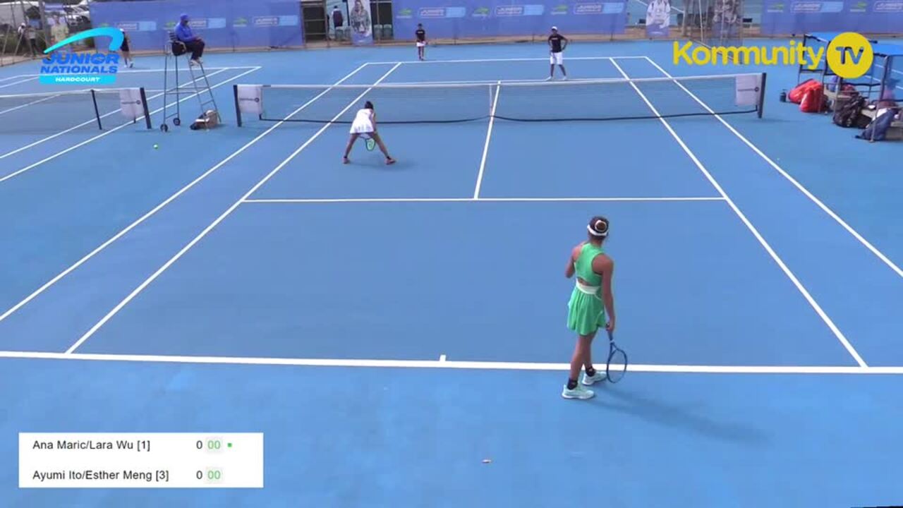 Replay: Ana Maric/Lara Wu [1] v Ayumi Ito/Esther Meng [3] (12/U Girls Doubles Final) – 2024 Australian Junior Hardcourt Championships Day 5