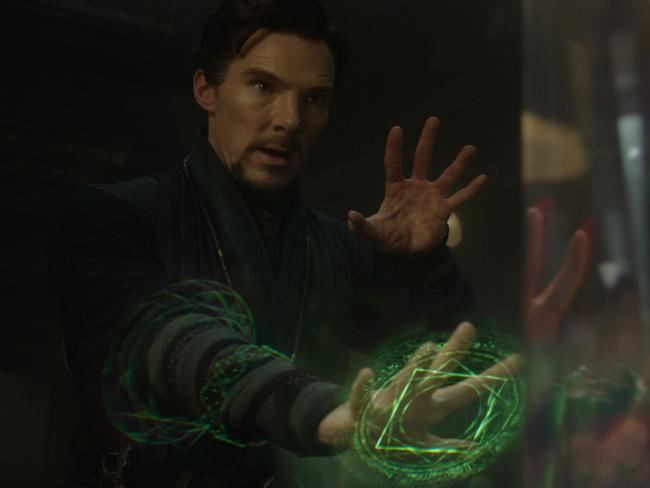 Doctor Strange’s ‘fight sequences transpire, a mind-bending psychedelia takes hold that is near-impossible to resist.’ Picture: Jay Maidment / Marvel