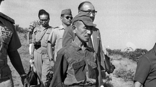 Mass killer and devoted ABC listener Hiroo Onoda during his 1974 surrender