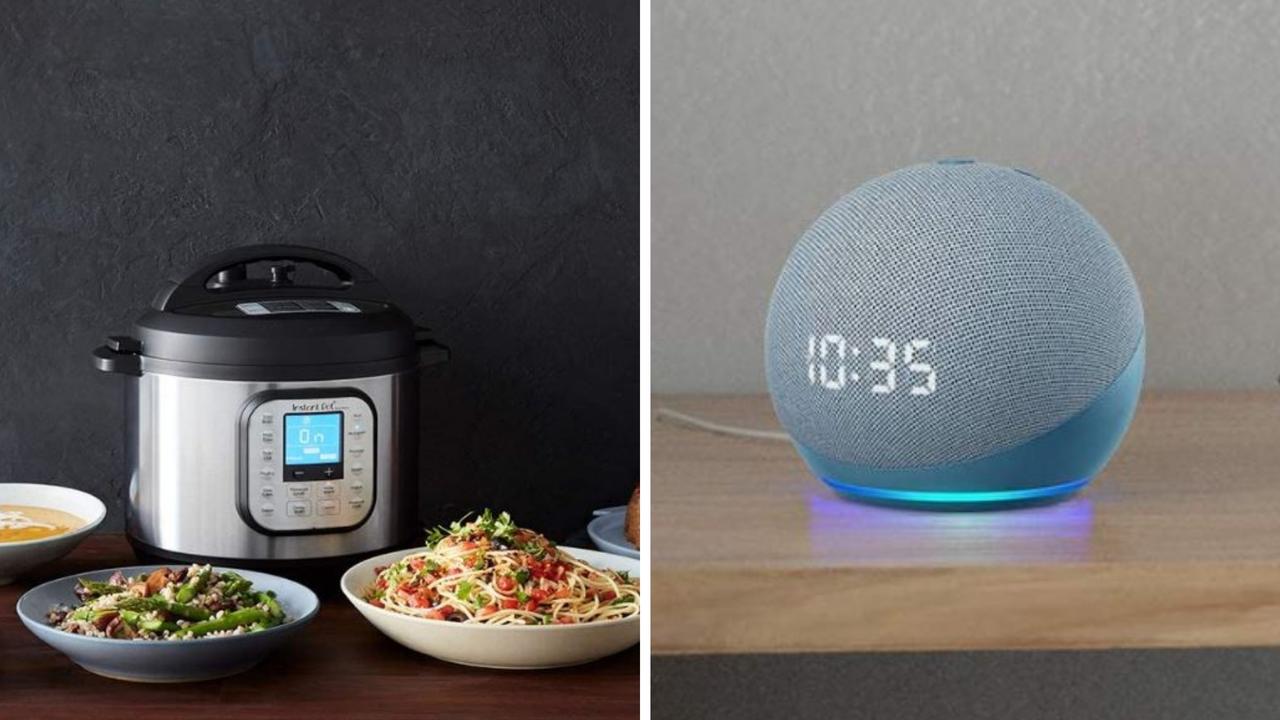 Among the best gifts to get your family and friends this year from Amazon, is the wildly popular Instant Pot and brand-new Echo Dot (4th Gen). Image: Amazon.