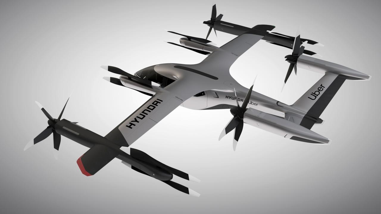 Hyundai and Uber team up for flying taxi service.