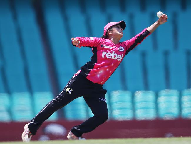 Former Australian captain Lisa Sthalekar playing for the Sixers. Picture: Phil Hillyard