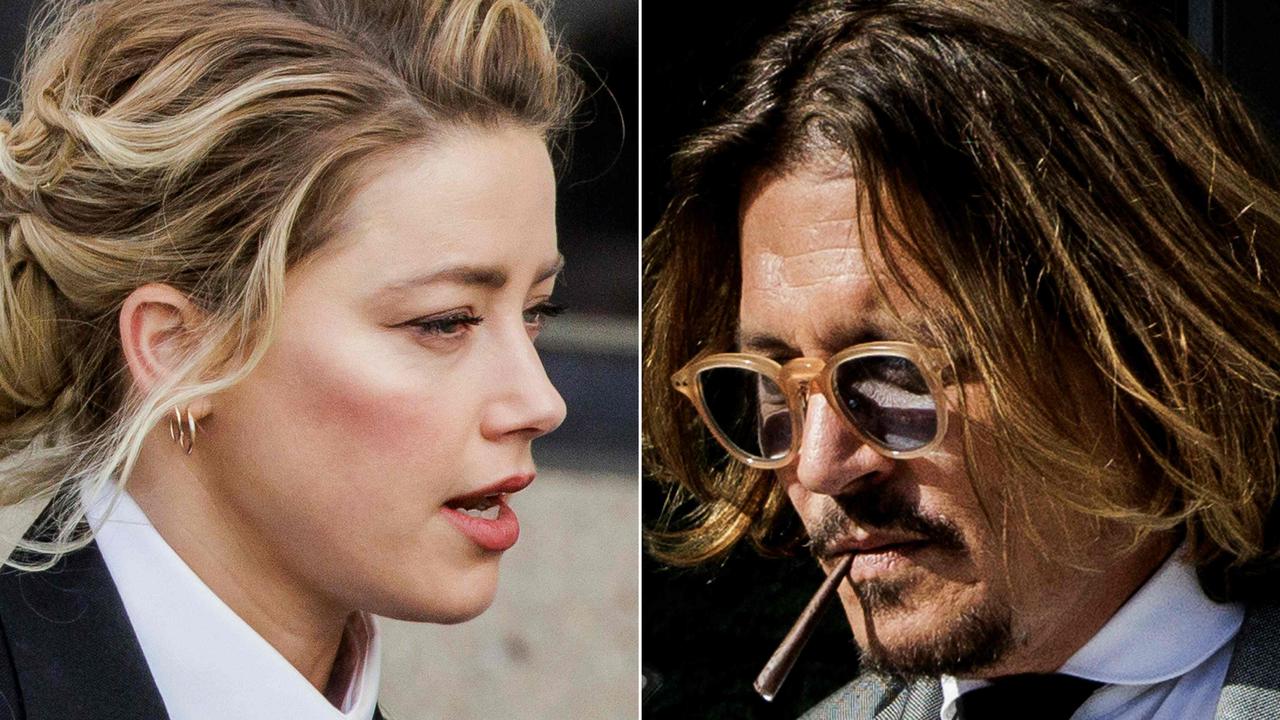 Amber Heard and Johnny Depp. Picture: Samuel Corum/AFP