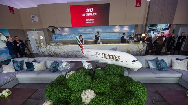 The Emirates Marquee will bring to life its signature First and Business Class on-board experiences. Picture: Jay Town