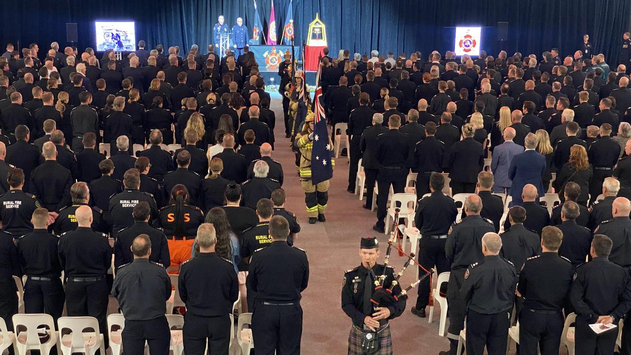 Hundreds turned out for the funeral.