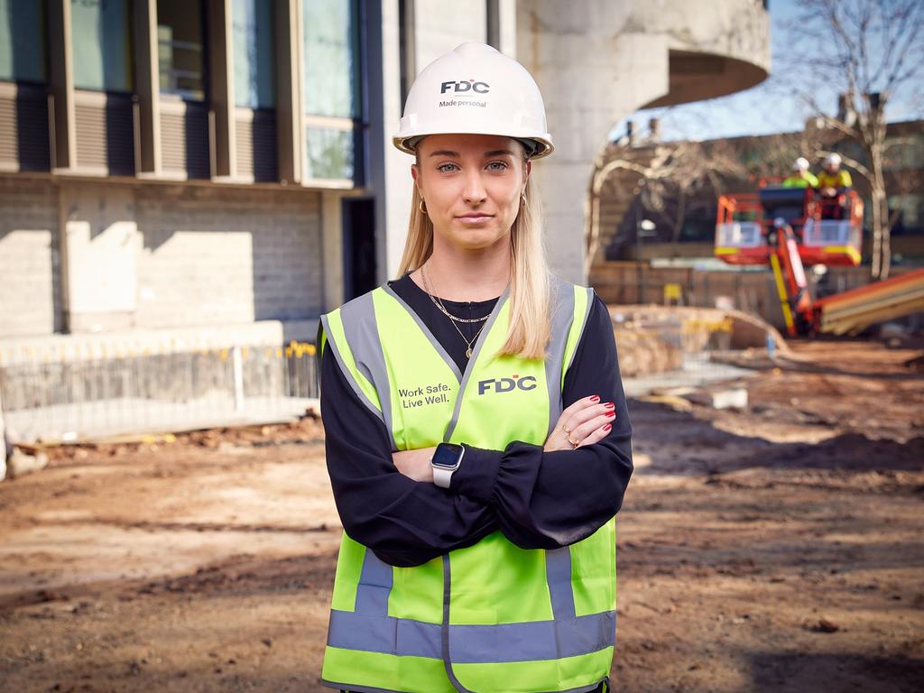 Tyler Brown says working in construction is “exciting”.