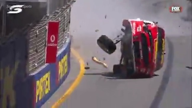 Spectacular V8 crash on Gold Coast