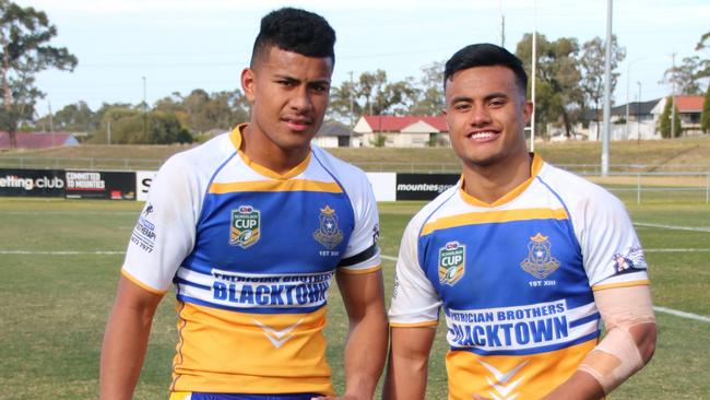 Stephen Crichton and Spencer Leniu also played alongside each other at Patrician Brothers Blacktown.