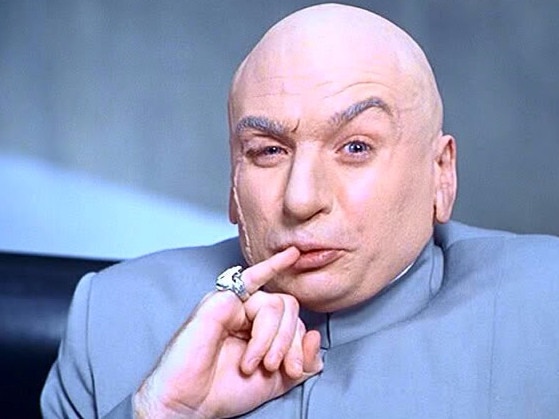 Dr Evil, the diabolic nemesis of Austin Powers