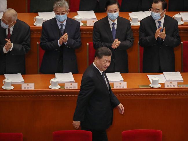 BEIJING, CHINA - MAY 22: Chinese President Xi Jinping arrives at The Great Hall of the People for the opening of the National People's Congress on May 22, 2020 in Beijing, China. China is holding now its annual Two Sessions political meetings, that were delayed since March due to the Covid19 outbreak. (Photo by Andrea Verdelli/Getty Images)