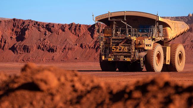 BHP Jimblebar iron ore operations in Western Australia.