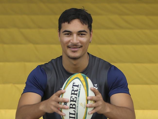 Wallaby, Jordan Petaia at Ballymore. Pic Mark Cranitch.