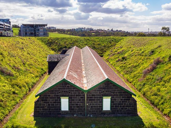 The historic Jack's Magazine site is nestled and somewhat hidden along the Maribyrnong River.