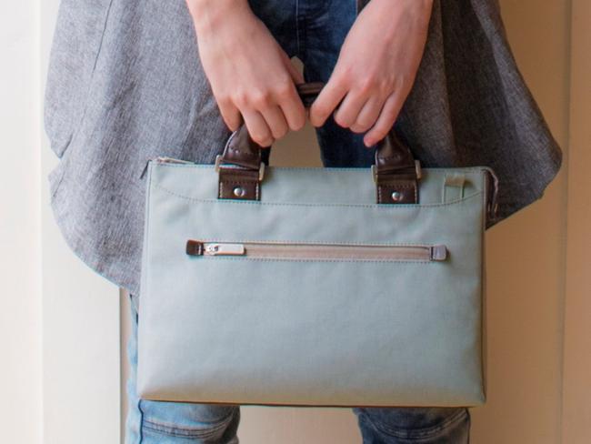 Moshi's Urbana Mini Handbag features compartments for a tablet, smartphone and more.