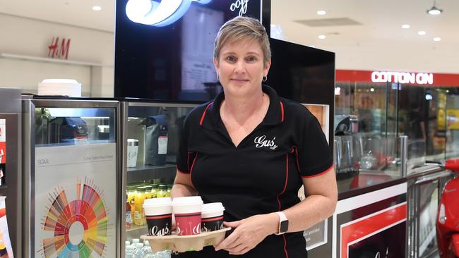 The Gus kiosk in Stockland has started doing drive-thru takeaway orders to help boost business. Roslyn Morgan.