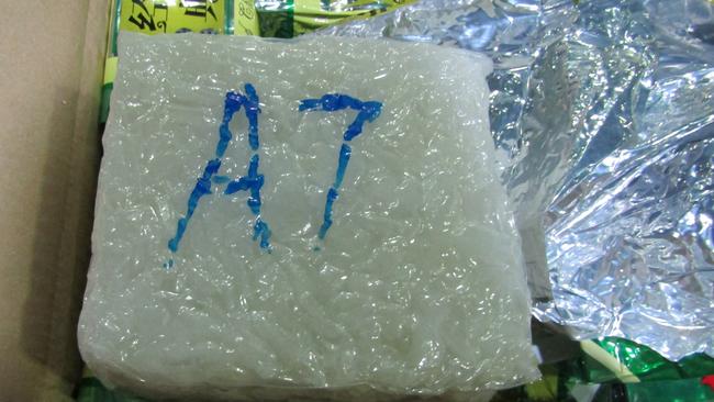 Drugs seized by Australian Federal Police in Operation Tiridates. Picture: AFP