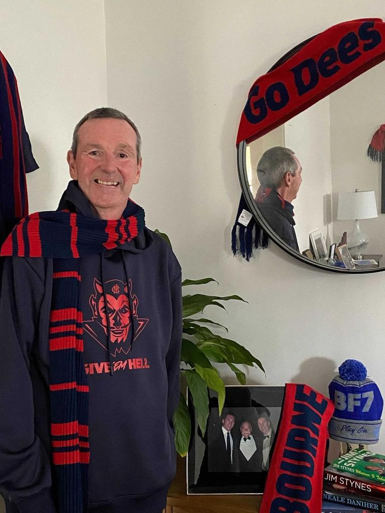 Neale Daniher at home during the finals series.