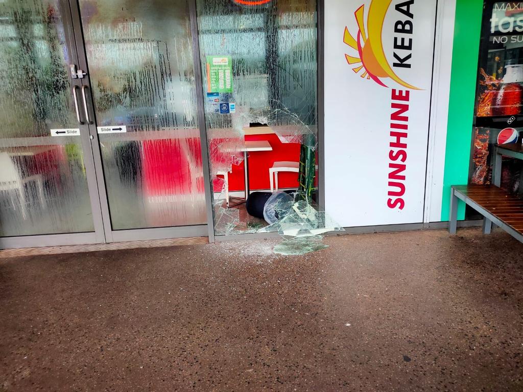 A number of popular food outlets at Northpoint Shopping Centre are reeling after the devastating spate of break ins on Thursday morning. Photo: Contributed