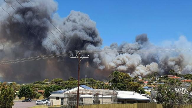 A toxic smoke warning has been issued to Port Lincoln residents. Picture: Tom Rush