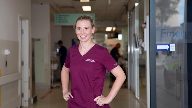 Redcliffe Hospital emergency department clinical nurse Hayley White. Picture: Dominika Lis