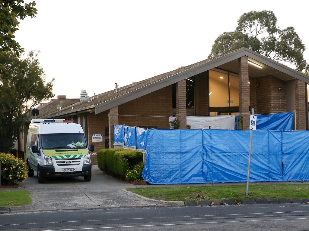 Menarock LIFE Aged Care in Essendon, Melbourne has also been hit with coronavirus. Picture: Ian Currie