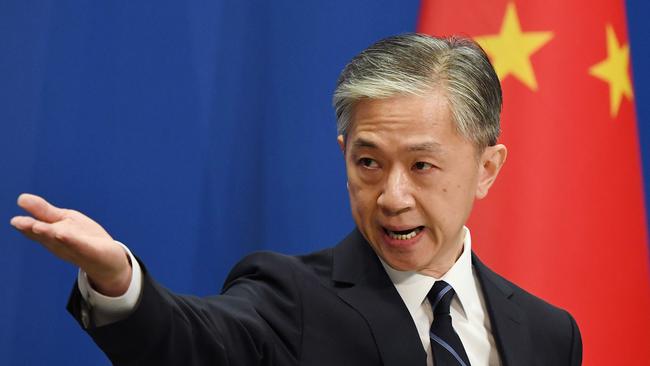 Chinese Foreign Ministry spokesman Wang Wenbin. Picture: Greg Baker/AFP