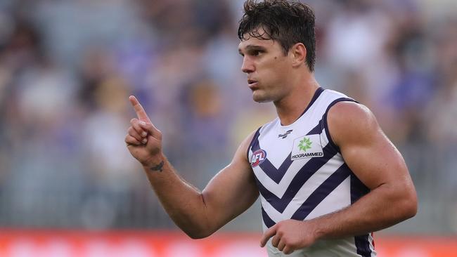 Lachie Schultz will miss the Dockers’ clash with Essendon. Picture: Getty Images