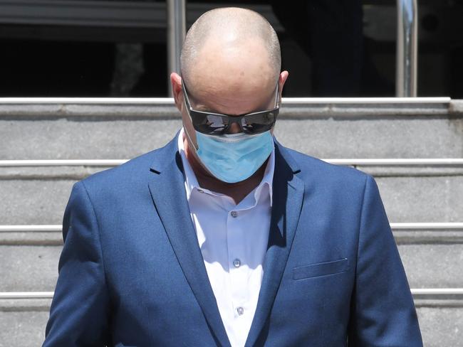 SYDNEY, AUSTRALIA - NewsWire Photos November 3, 2020: Tim Keeble, sentenced for filming up the skirt of woman leaves Wollongong Local Court.Picture: NCA NewsWire / Simon Bullard