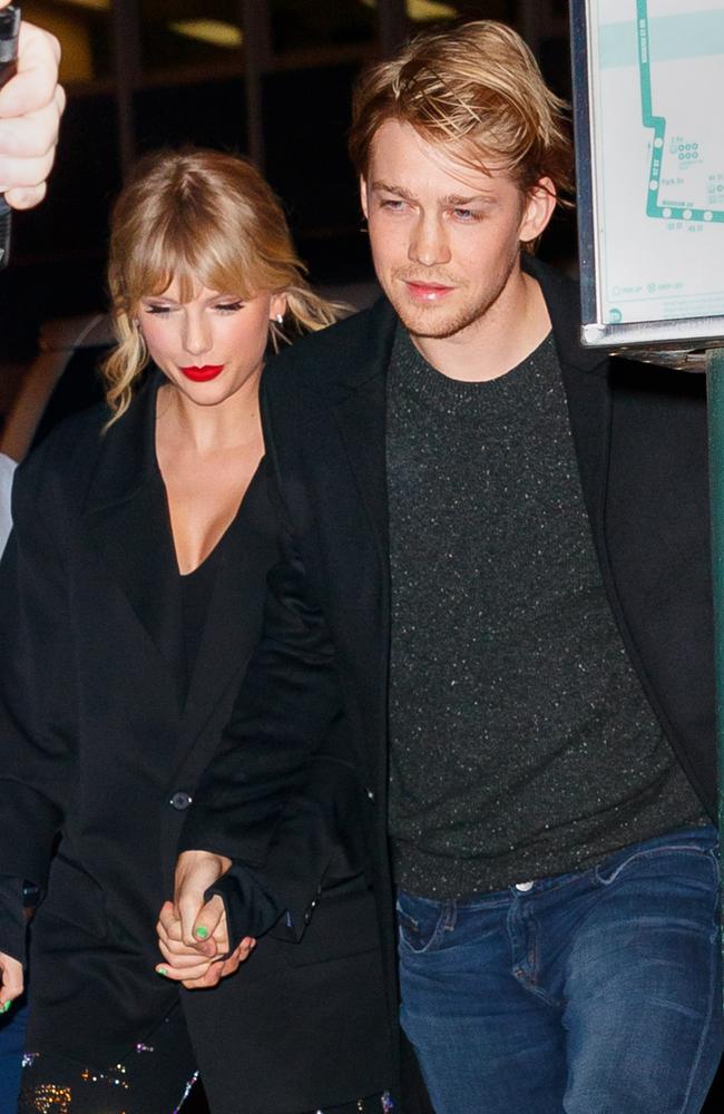 Taylor Swift and Joe Alwyn seen on a rare outing in New York in 2019. Picture: Jackson Lee/GC Images