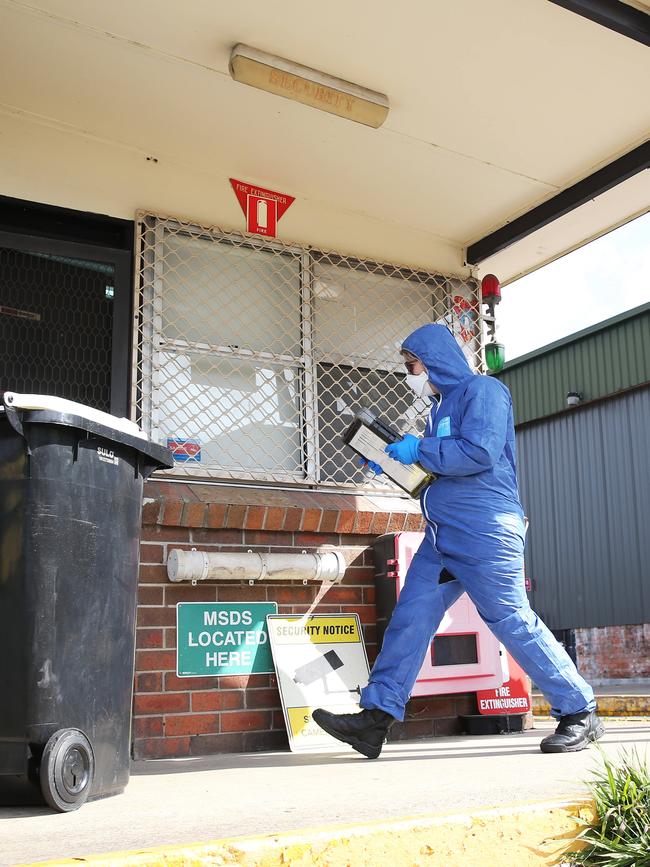 The former Cardiff chicken processing plant, the residence of Justin Dilosa, which became a crime scene. Picture by Peter Lorimer.