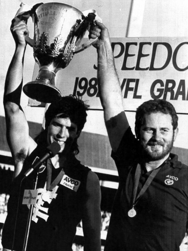 And with Stephen Kernahan and the 1987 premiership cup.