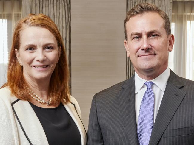 James Hardie Industries new CEO Aaron Erter and incoming chair Anne Lloyd