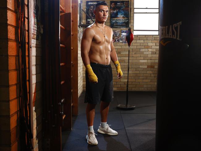 Tim Tszyu has been training in Thailand. Picture: Richard Dobson