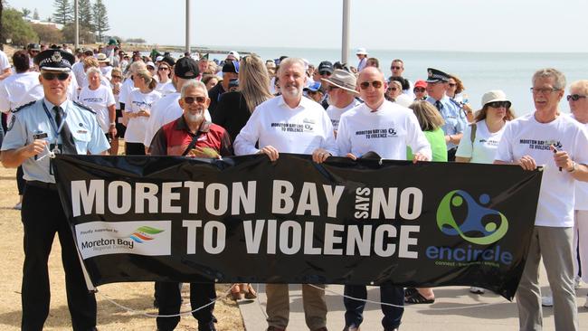 A previous White Ribbon Day March through Redcliffe. Picture: Erin Smith