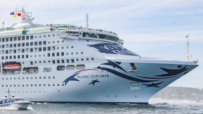 The Pacific Explorer has returned to Melbourne. Picture: P &amp; O