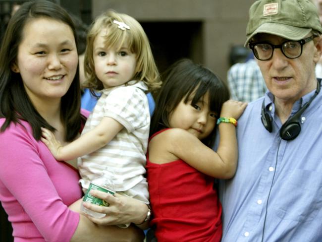 Soon-Yi Previn and Woody Allen with kids (Photo by Tom Kingston/WireImage)