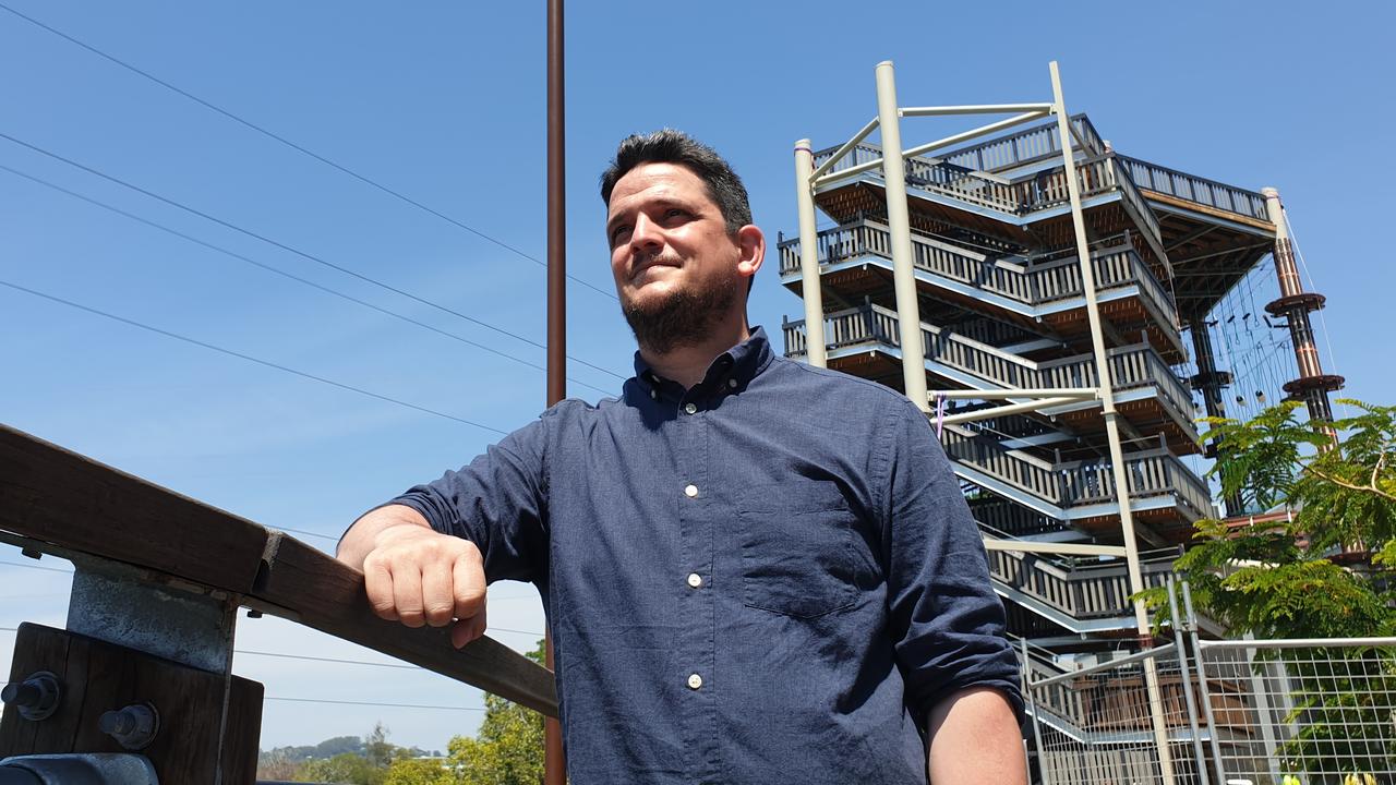 TreeTops Adventure Group chief executive Nicolas Dansin said the much-anticipated high ropes course will provide an opportunity for those wanting to test their skills and challenge their limits as they scale the obstacles and fly the zip lines over Cornmeal Creek in Maroochydore.