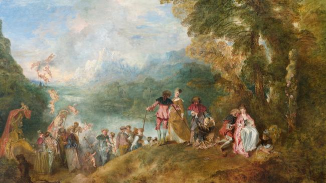 Detail of The Embarkation for Cythera by Antoine Watteau. Picture: The Louvre, Paris