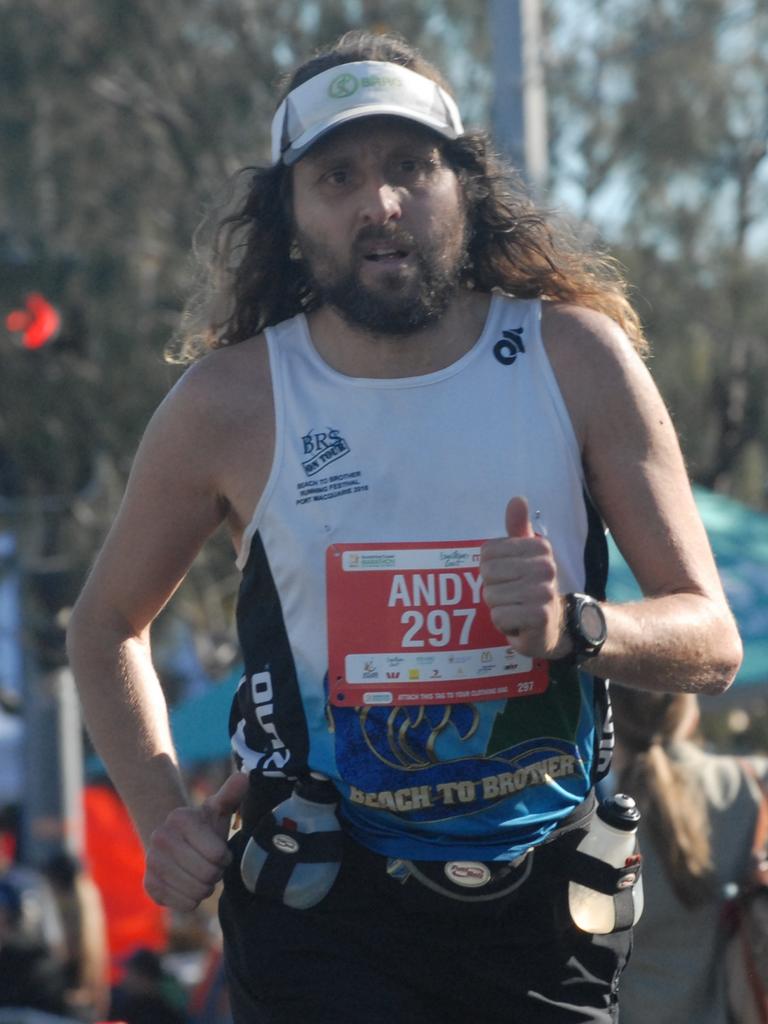 Andy Marrington at the 2022 Sunshine Coast Marathon and Community Run Festival.