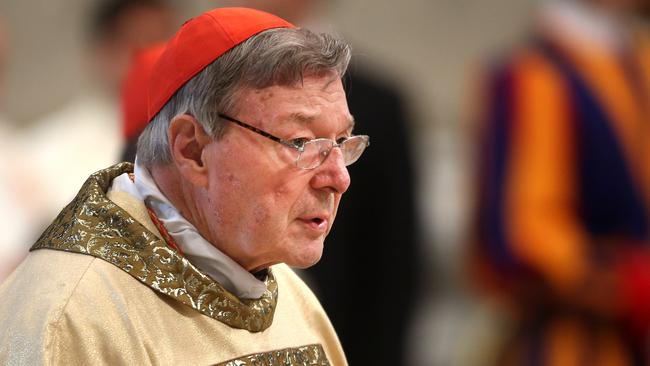 Cardinal George Pell attends a 2017 mass at the Vatican. Picture: Getty Images