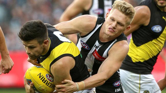 Nathan Buckley wants more free kicks paid for holding the ball.