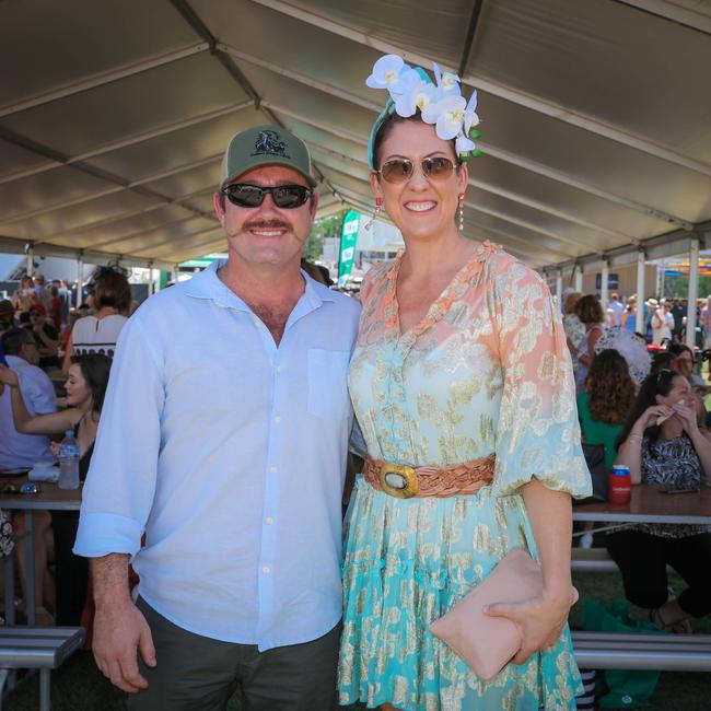 Clint Shanahan and Greer Ashby at the 2021 Great Northern Darwin Cup. Picture: Glenn Campbell