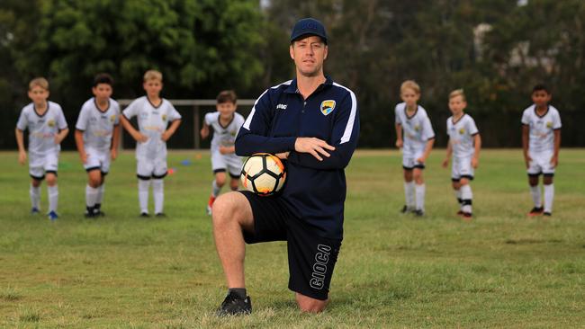 Gold Coast United head coach Grae Piddick, after signing with the club last year following his exit from rivals Gold Coast Knights. Photo: Scott Powick