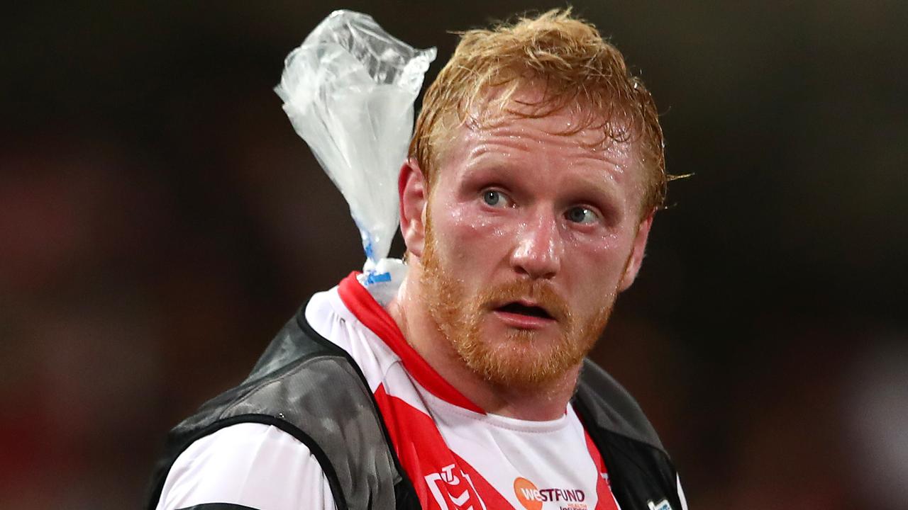 James Graham looks on in dismay as the Dragons threw it away