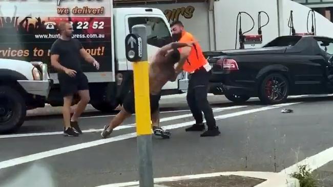 Road rage captured on video at Earlwood yesterday. Picture: Twitter