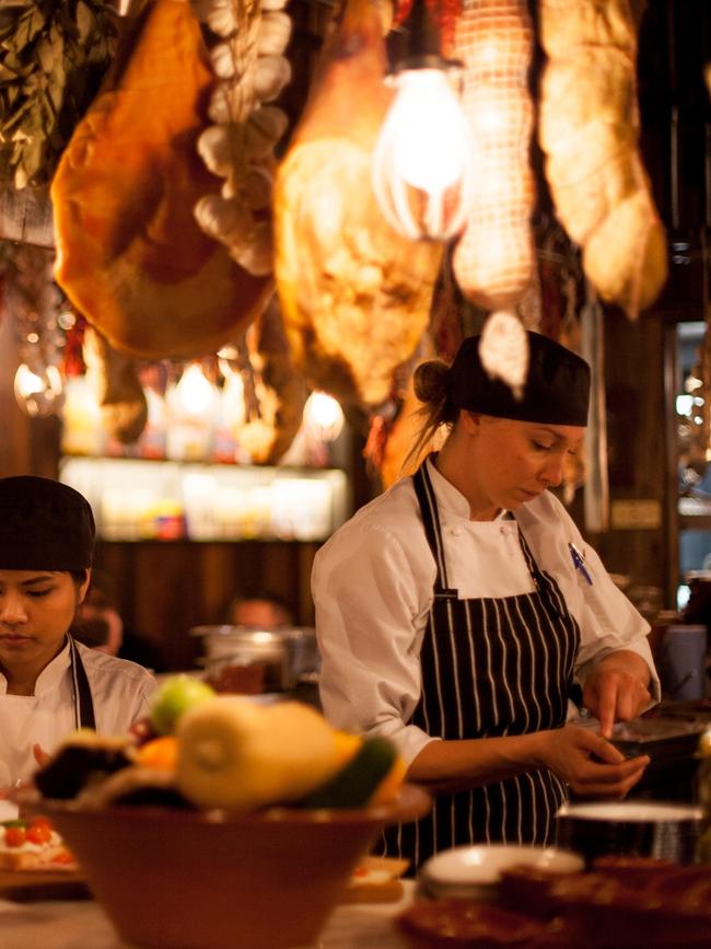 A shot inside the Brisbane-based Jamie’s Italian.